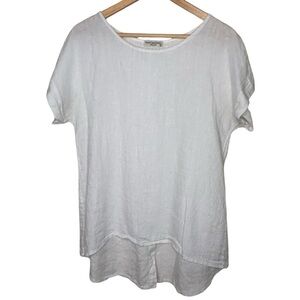 🩷Terzo Millennio 100% linen made in Italy button back detail size Small Women